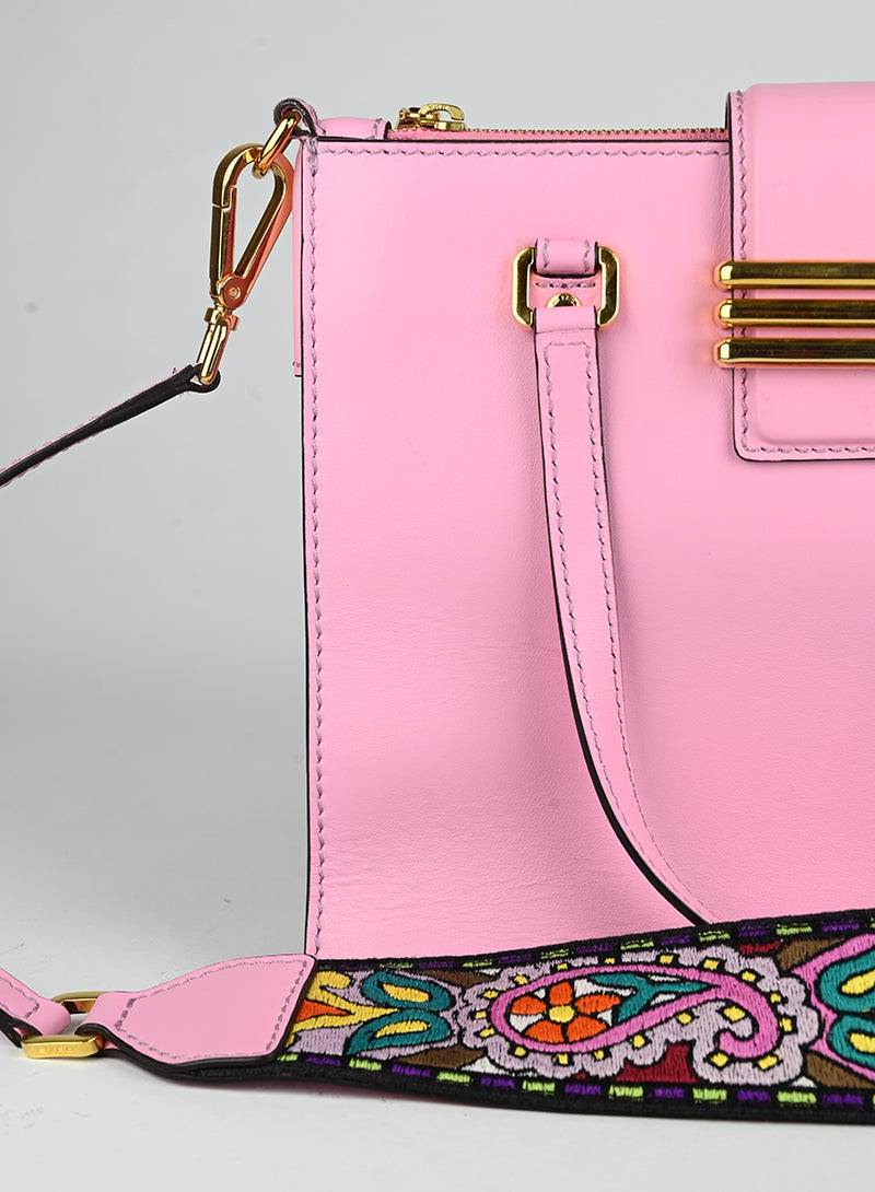 Etro Borsa a tracolla in pelle rosa