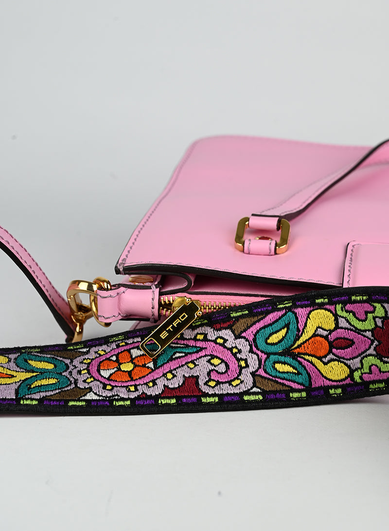 Etro Borsa a tracolla in pelle rosa