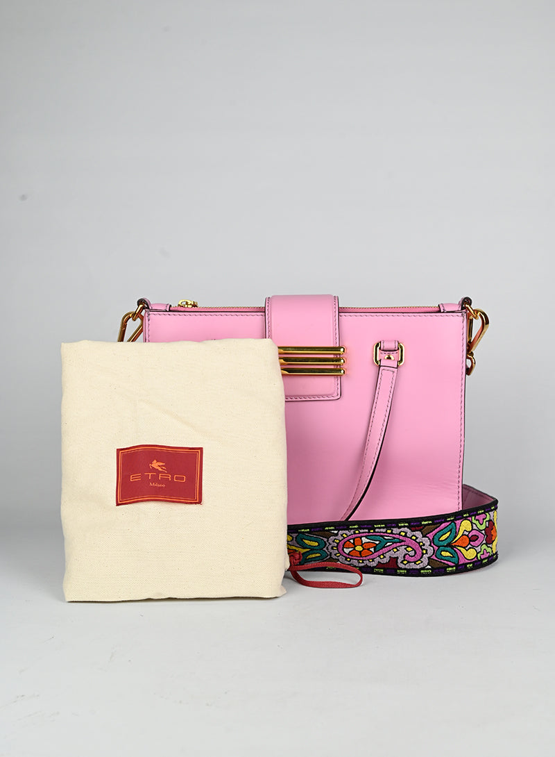 Etro Borsa a tracolla in pelle rosa