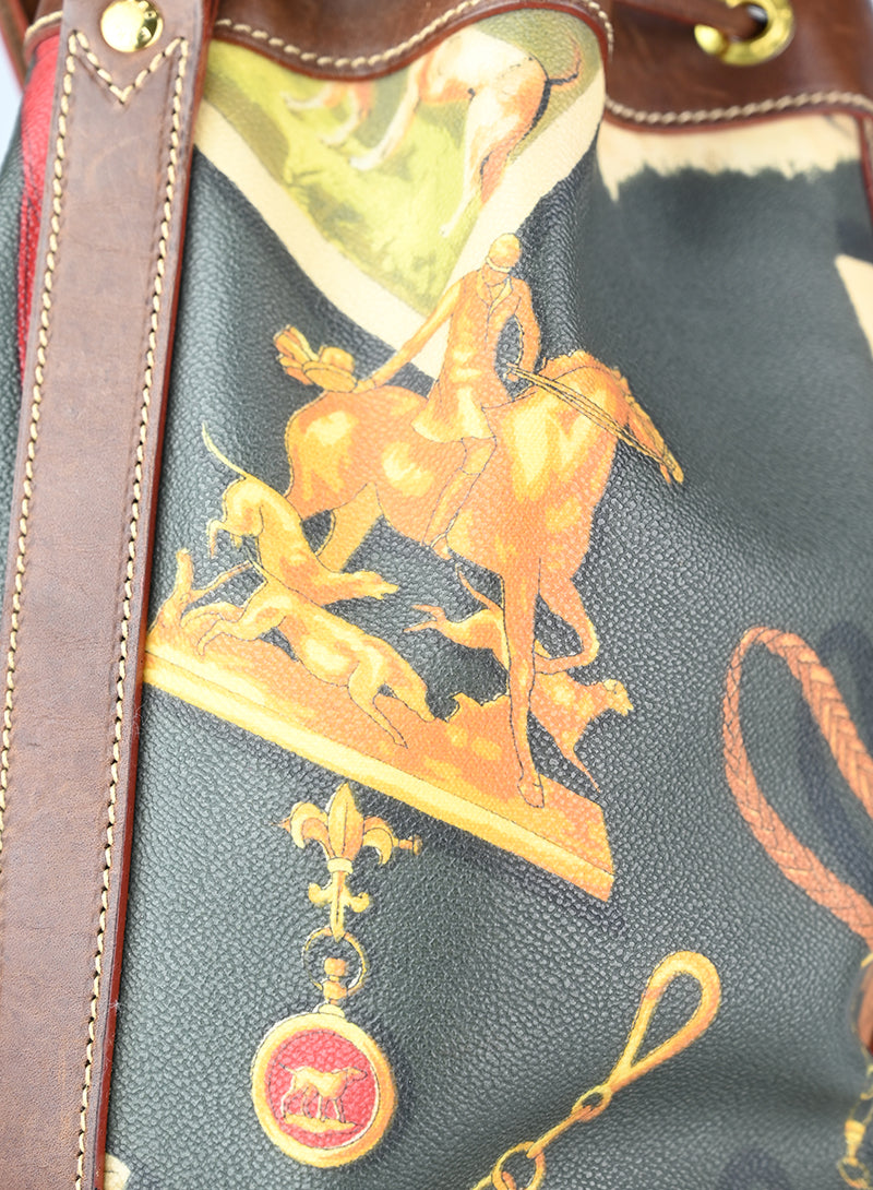 Etro Borsa a Secchiello con fantasia verde