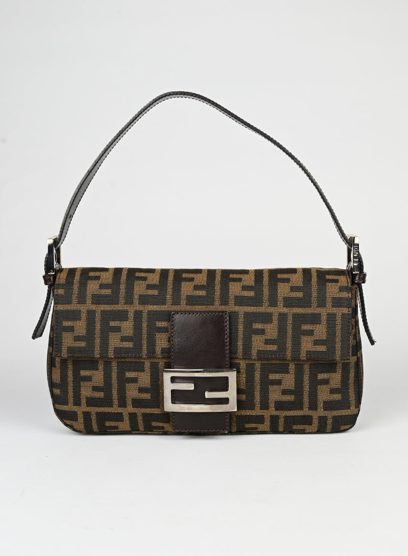 Fendi Baguette in tessuto Zucca FF