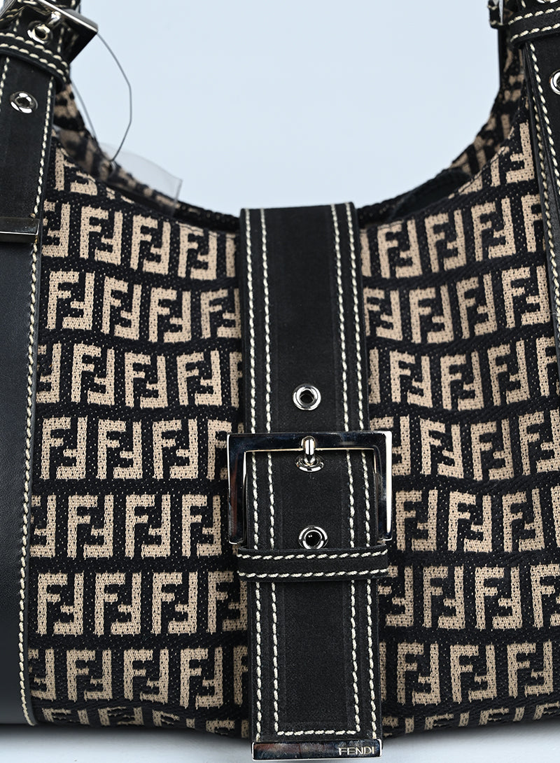 Fendi Borsa Trapeze Zucca in canvas