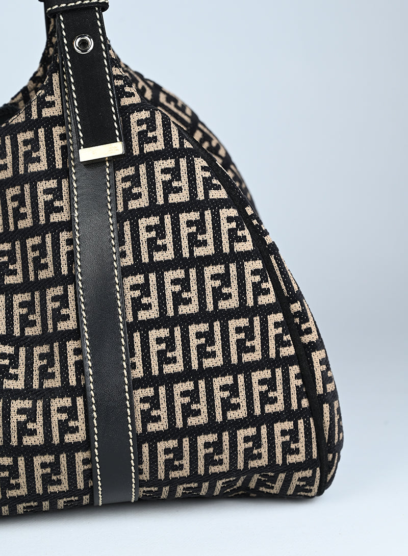 Fendi Borsa Trapeze Zucca in canvas