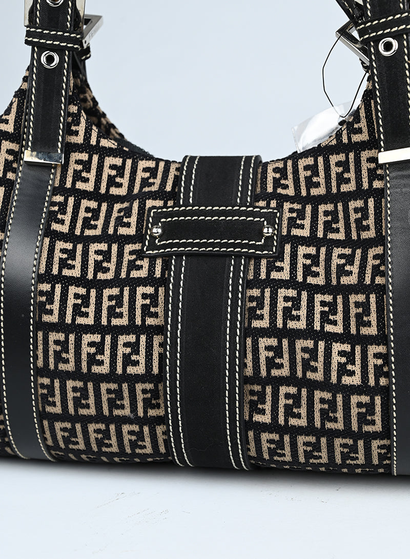 Fendi Borsa Trapeze Zucca in canvas