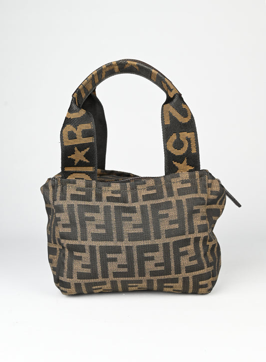 Fendi Borsa in tessuto Zucca marrone