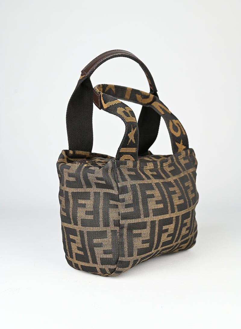 Fendi Borsa in tessuto Zucca marrone