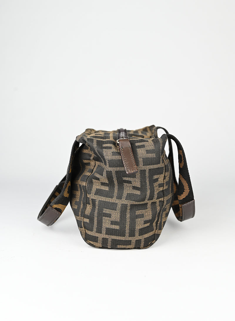 Fendi Borsa in tessuto Zucca marrone