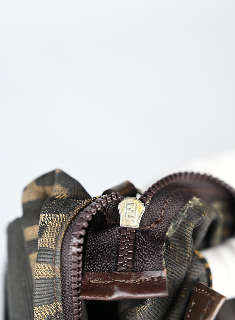 Fendi Borsa in tessuto Zucca marrone