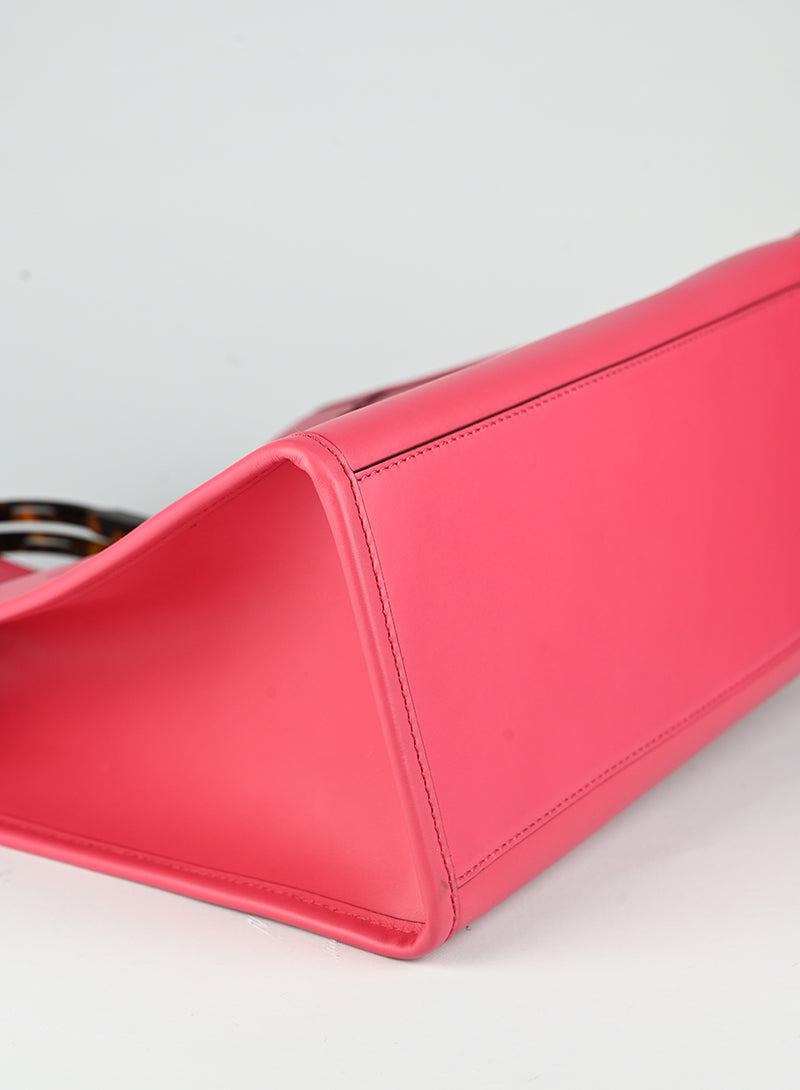 Fendi Shopper Sunshine in pelle rossa