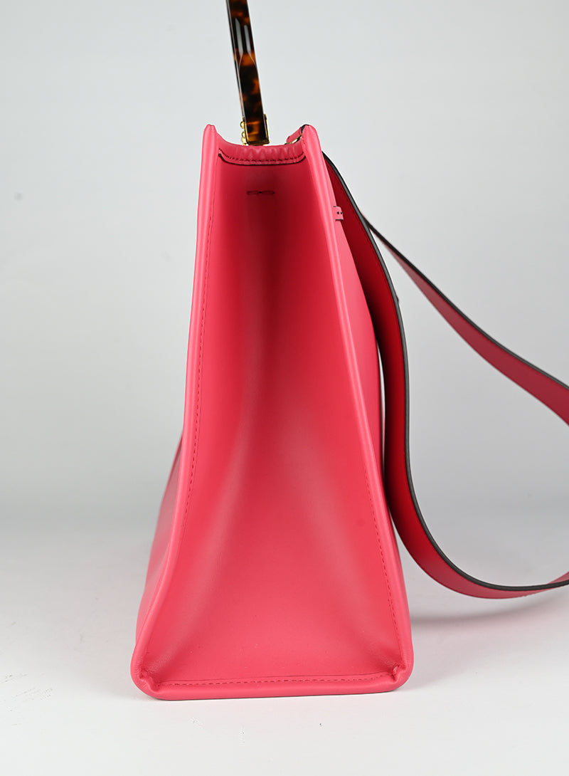Fendi Shopper Sunshine in pelle rossa