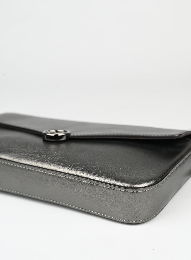 Fendi Borsina in pelle argento - lesleyluxuryvintage