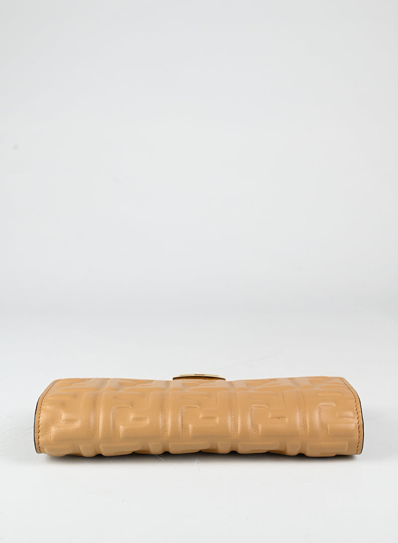 Fendi Borsina in pelle beige FF
