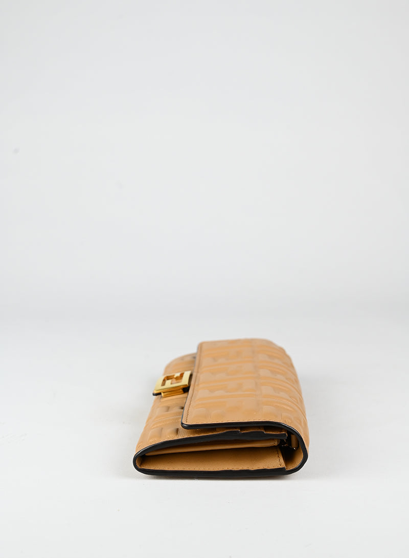 Fendi Borsina in pelle beige FF