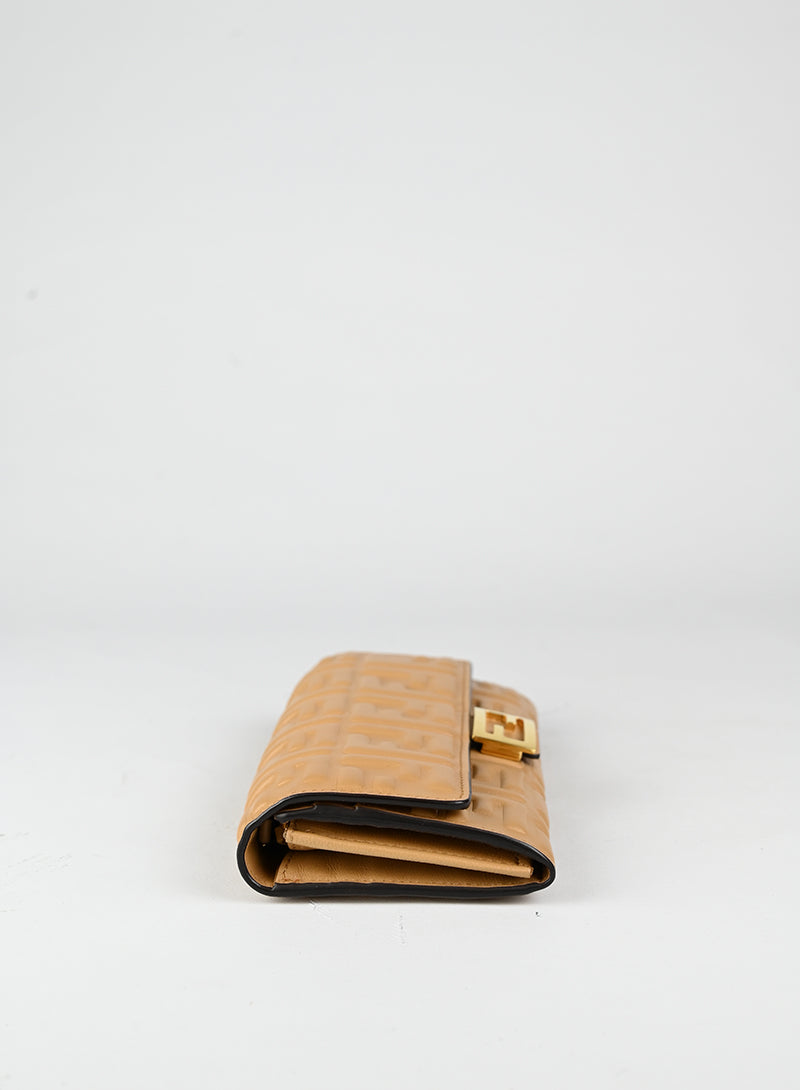 Fendi Borsina in pelle beige FF