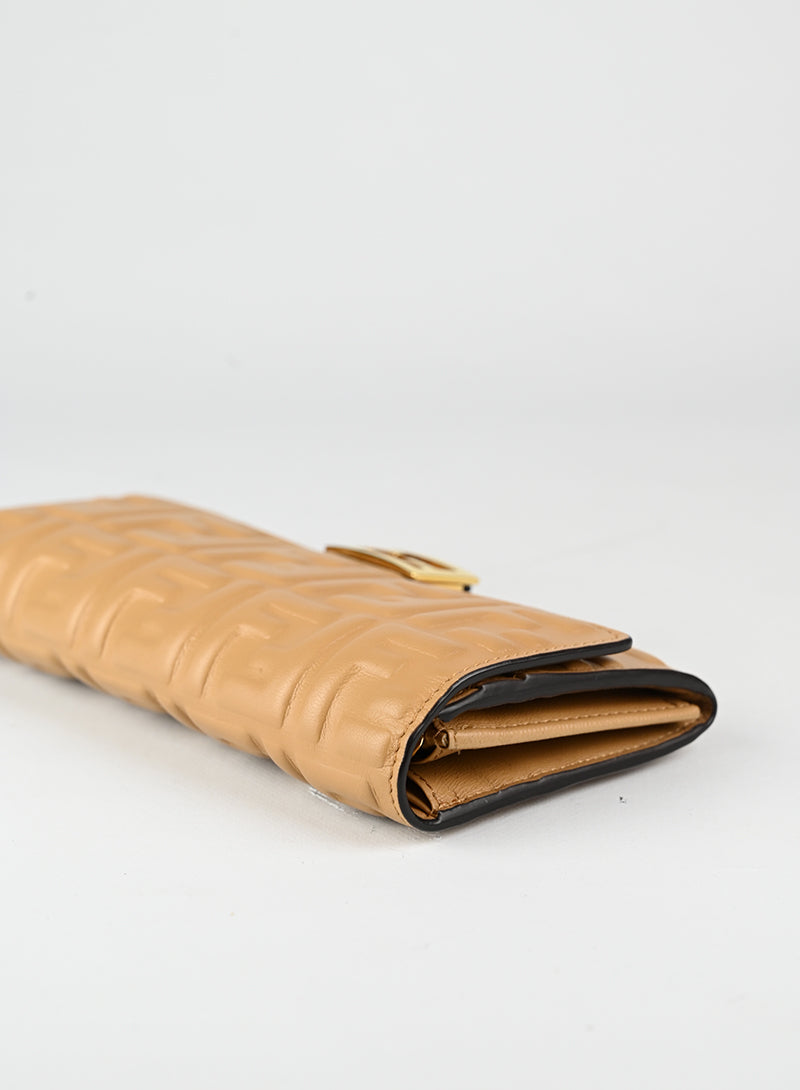 Fendi Borsina in pelle beige FF