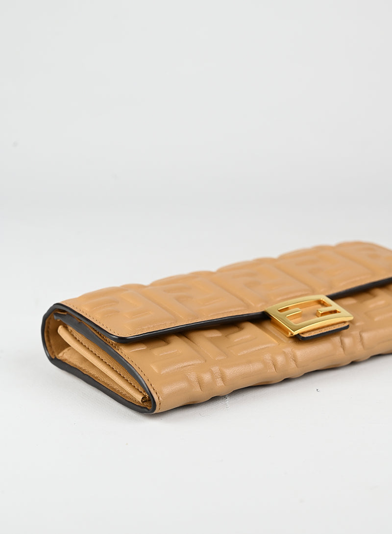 Fendi Borsina in pelle beige FF