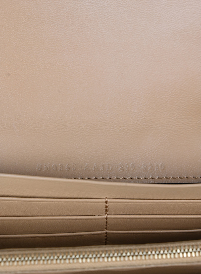 Fendi Borsina in pelle beige FF