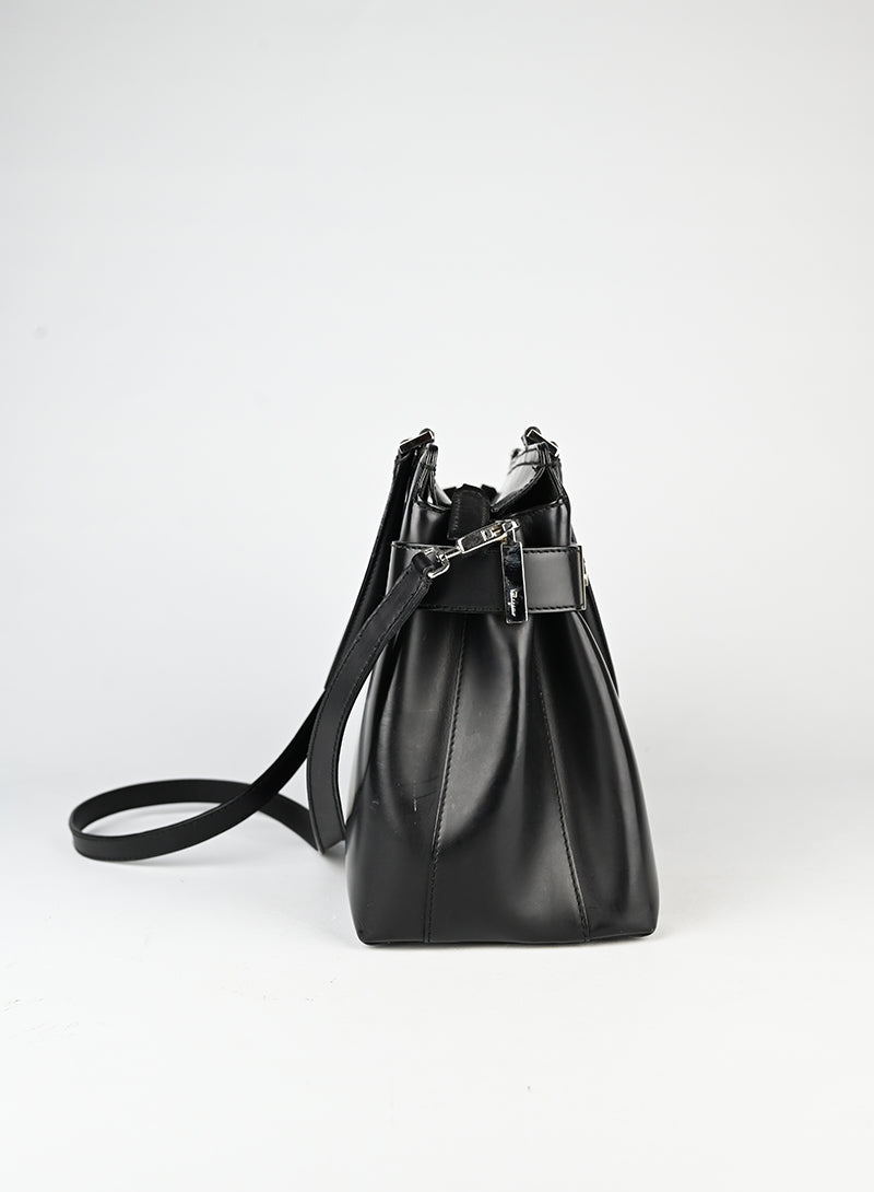 Ferragamo Borsa in pelle nera