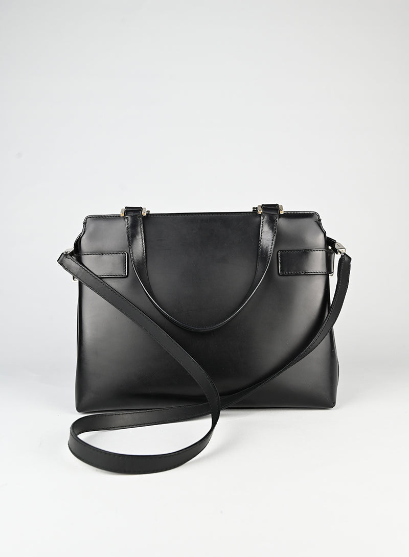 Ferragamo Borsa in pelle nera