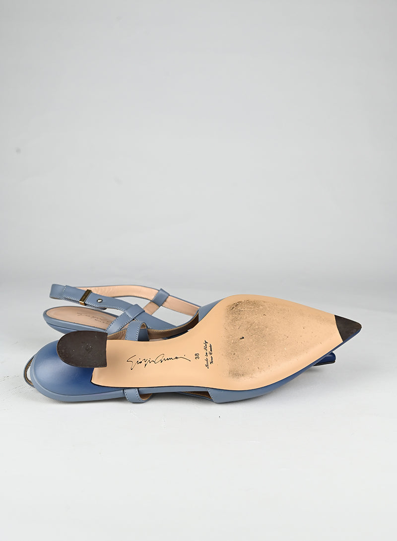 Giorgio Armani Slingback azzurre - N. 38