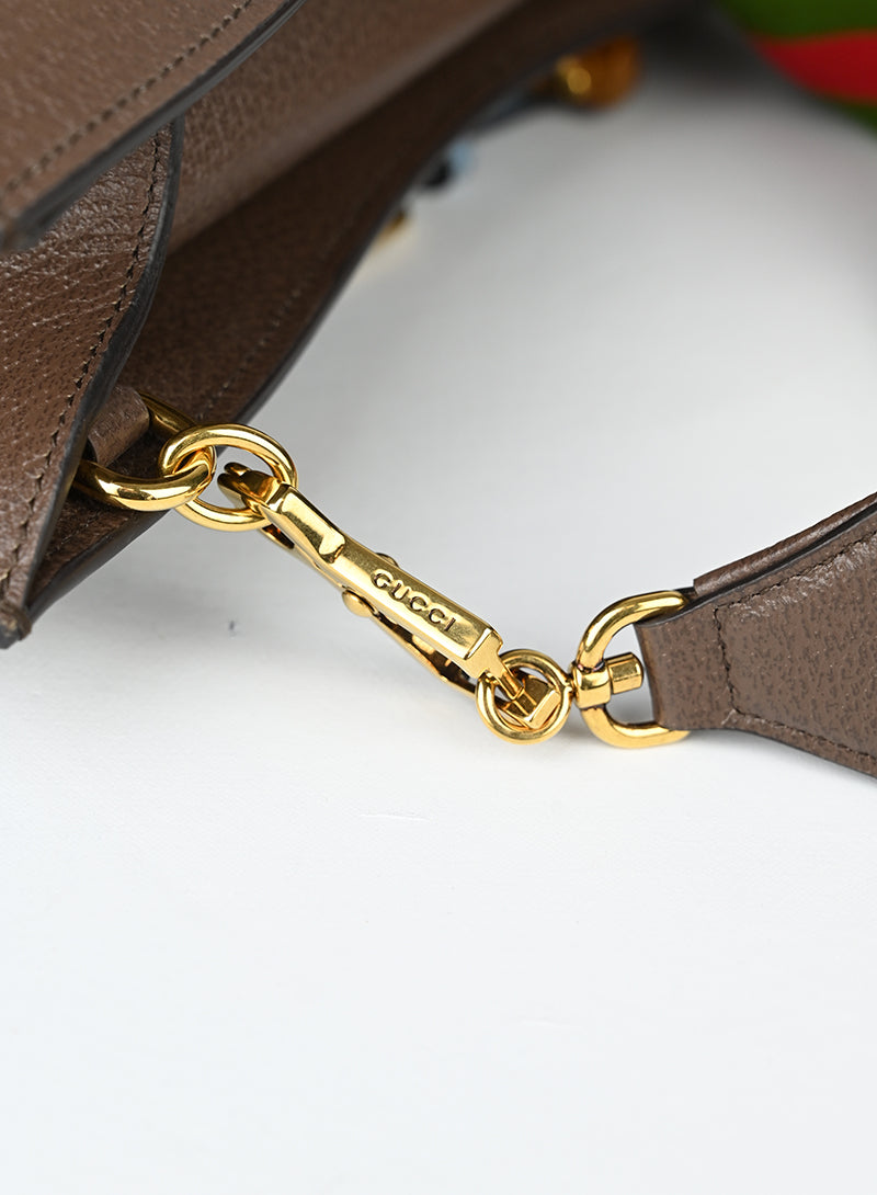 Gucci Borsa tote in canvas a fiori