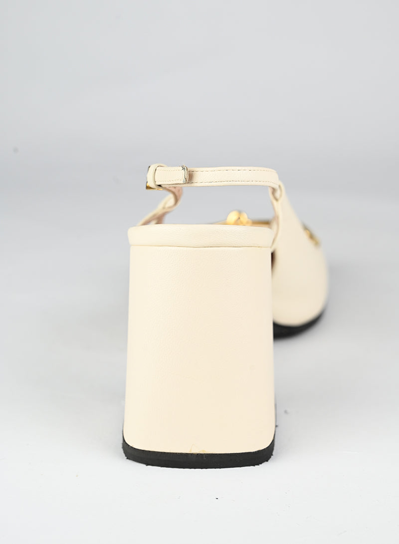 Gucci Sandali Horsebit in pelle panna - N. 39 ½