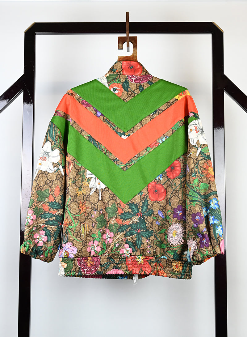 Gucci Felpa stampa Monogram e fiori - Tg. M