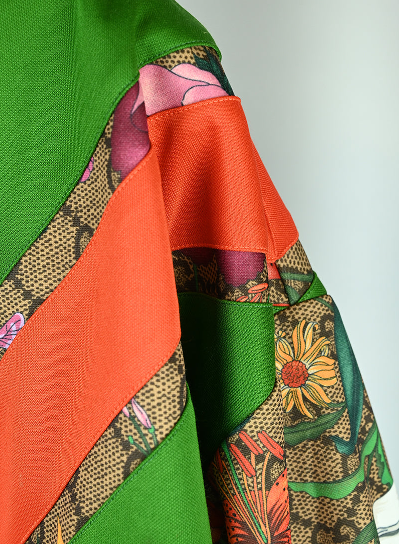 Gucci Felpa stampa Monogram e fiori - Tg. M