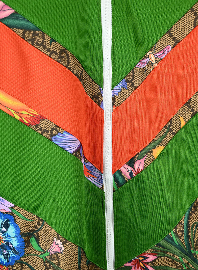 Gucci Felpa stampa Monogram e fiori - Tg. M