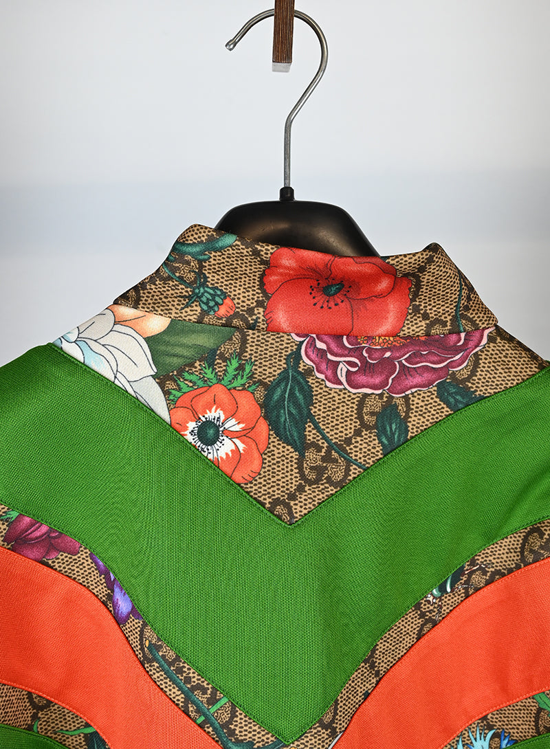 Gucci Felpa stampa Monogram e fiori - Tg. M