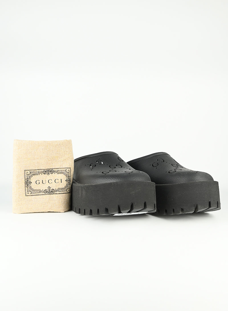 Gucci Mules in gomma nere - N. 38