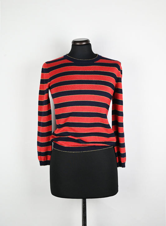 Gucci Pullover a righe rosso e blu - Tg. 40
