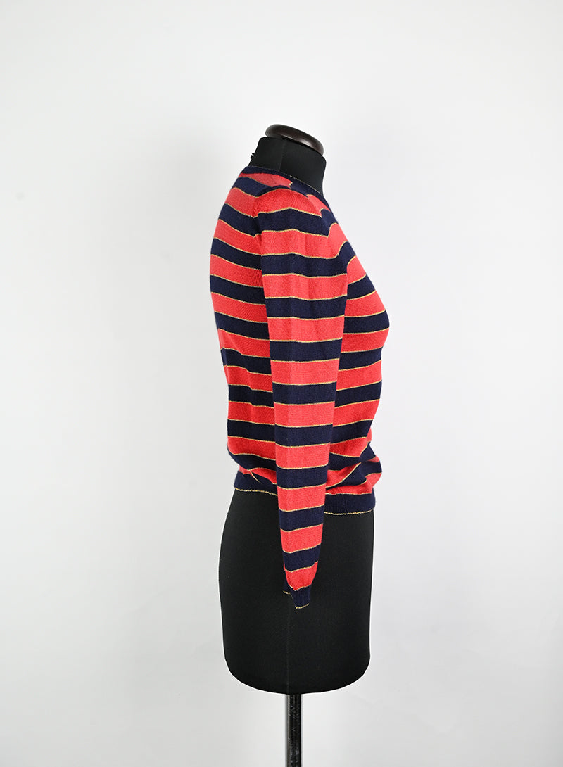 Gucci Pullover a righe rosso e blu - Tg. 40