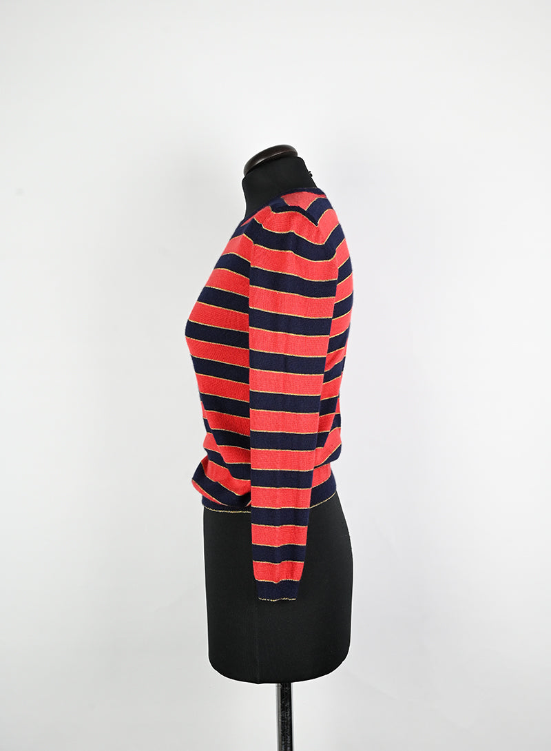 Gucci Pullover a righe rosso e blu - Tg. 40