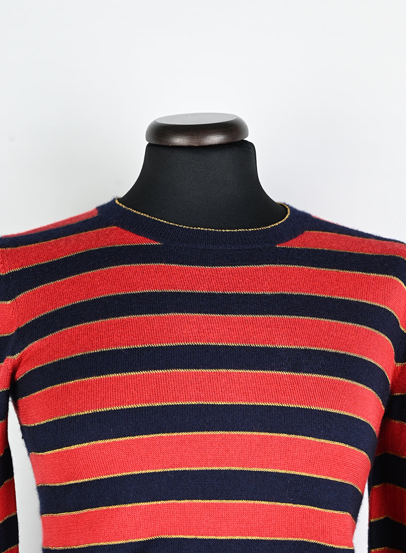 Gucci Pullover a righe rosso e blu - Tg. 40