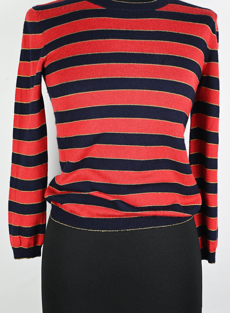 Gucci Pullover a righe rosso e blu - Tg. 40
