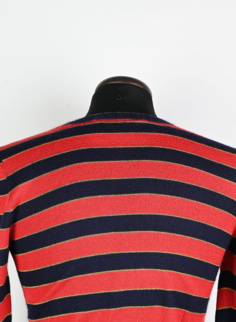 Gucci Pullover a righe rosso e blu - Tg. 40