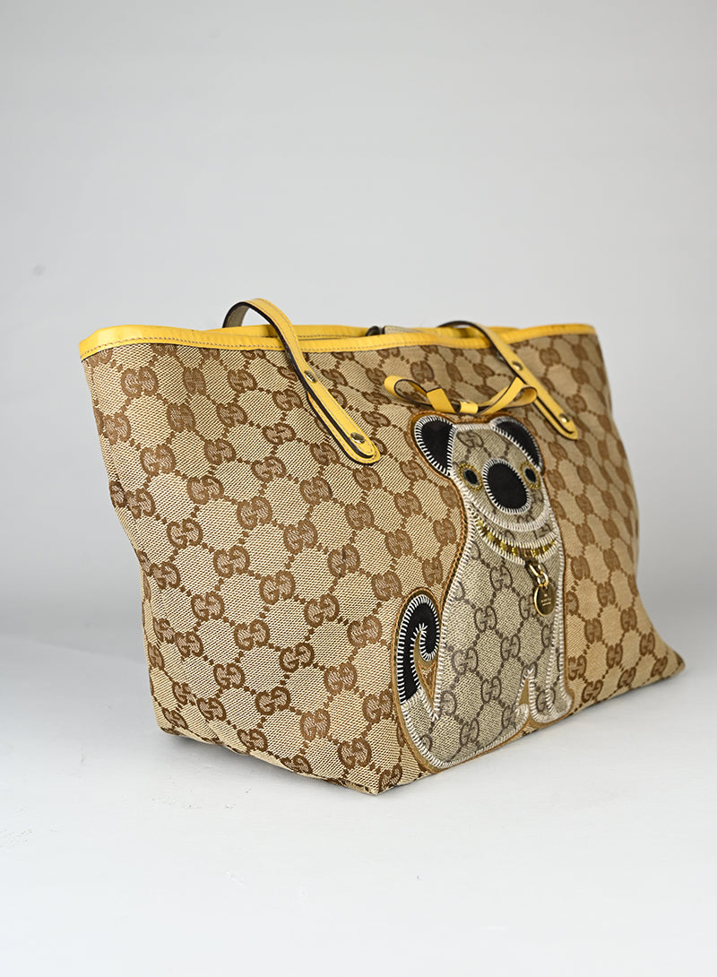 Gucci Shopper Gucci Dog in canvas