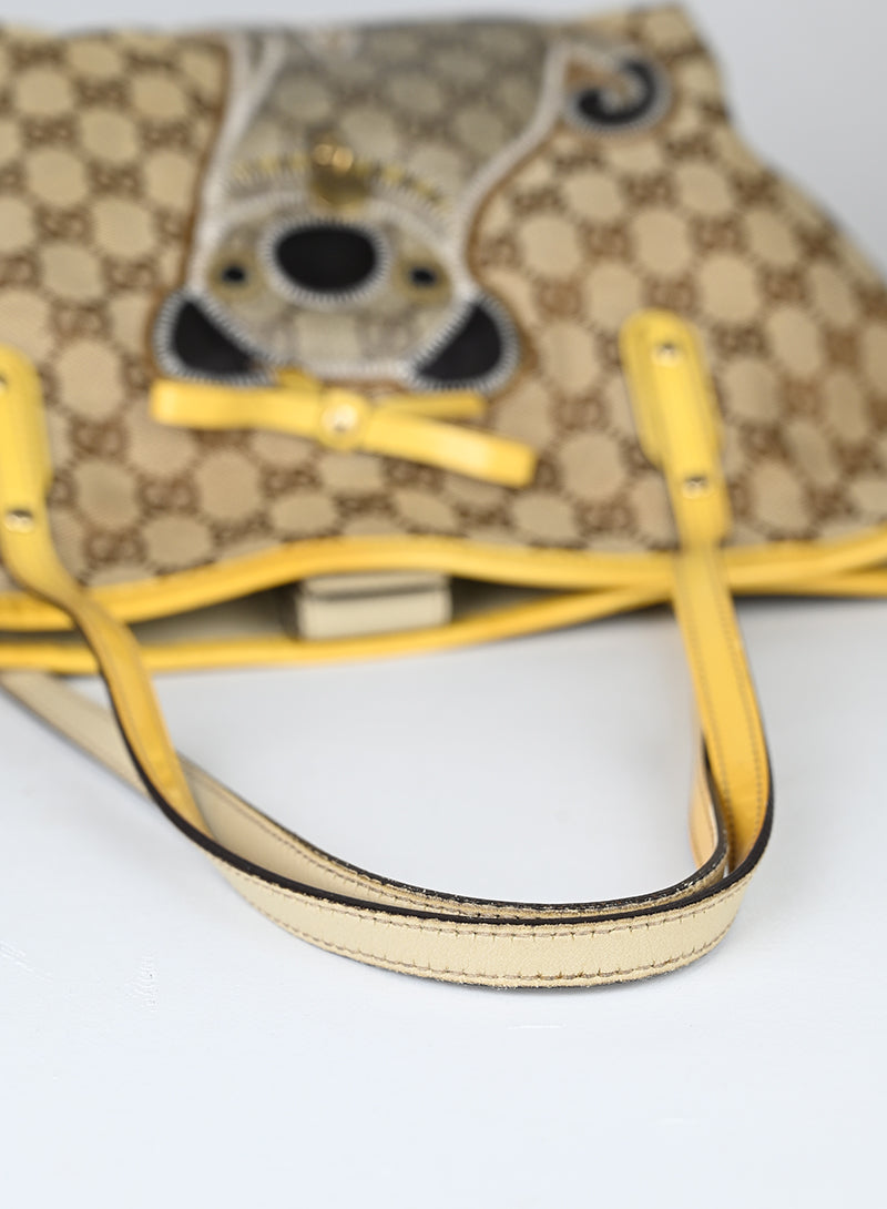 Gucci Shopper Gucci Dog in canvas