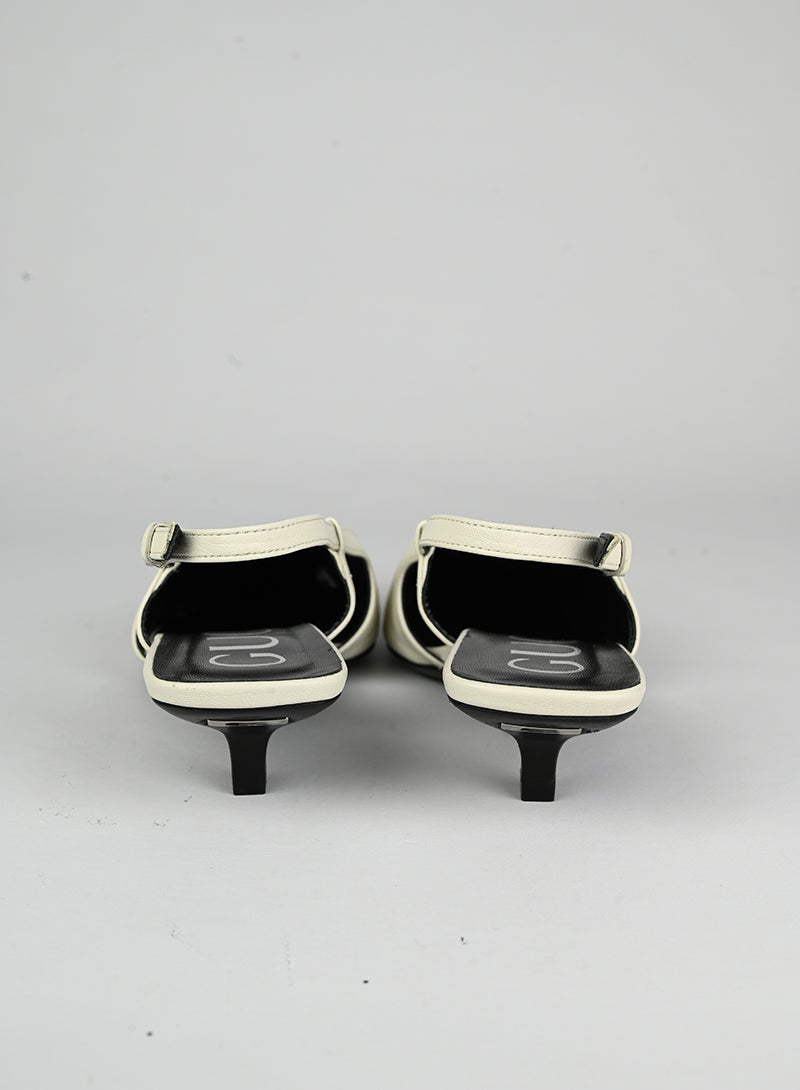 Gucci Slingback in pelle bianche - N. 37