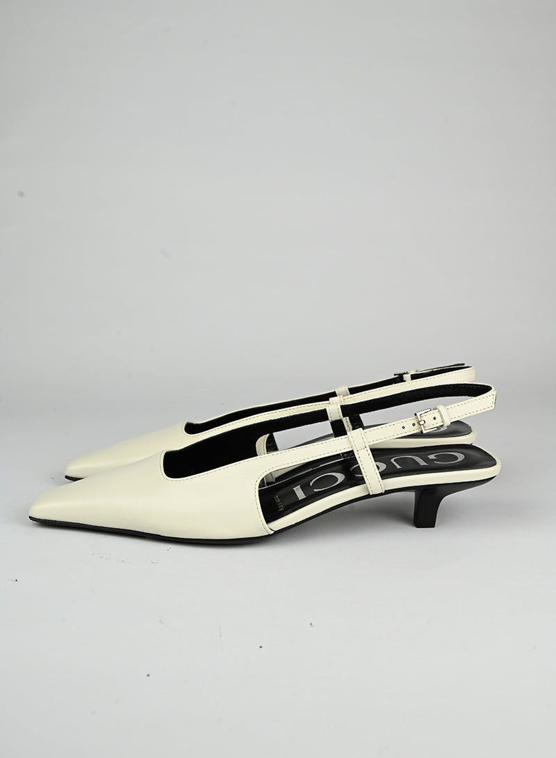 Gucci Slingback in pelle bianche - N. 37