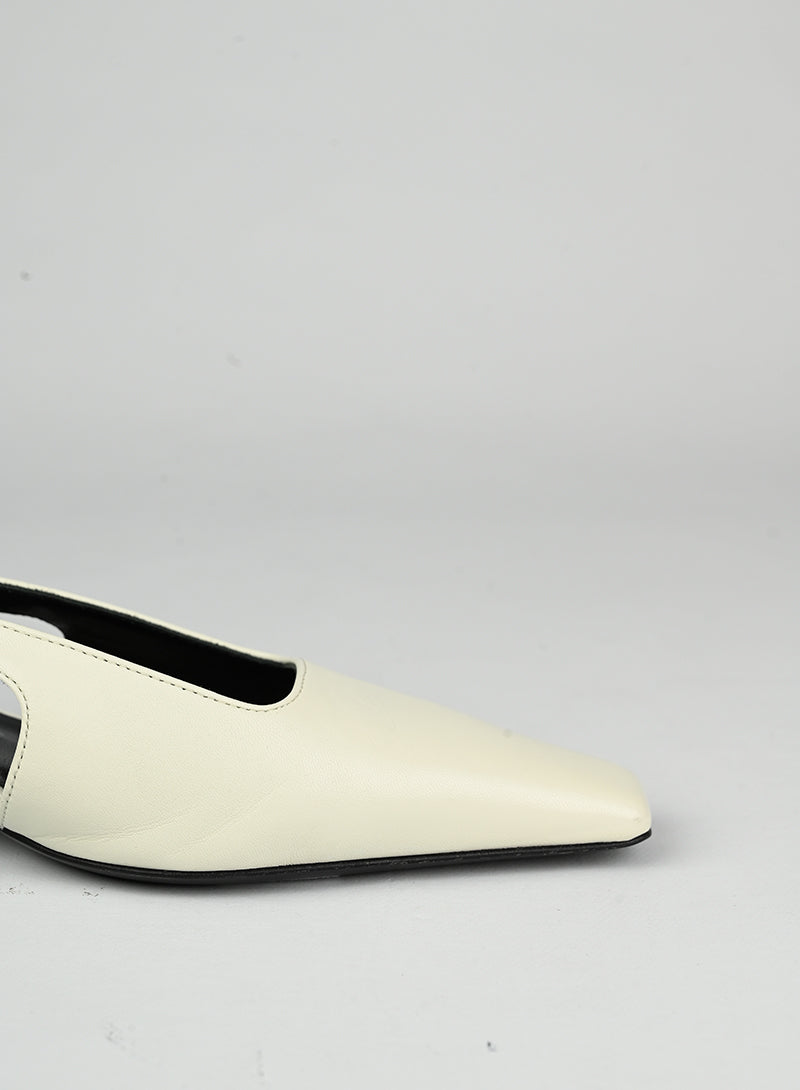 Gucci Slingback in pelle bianche - N. 37