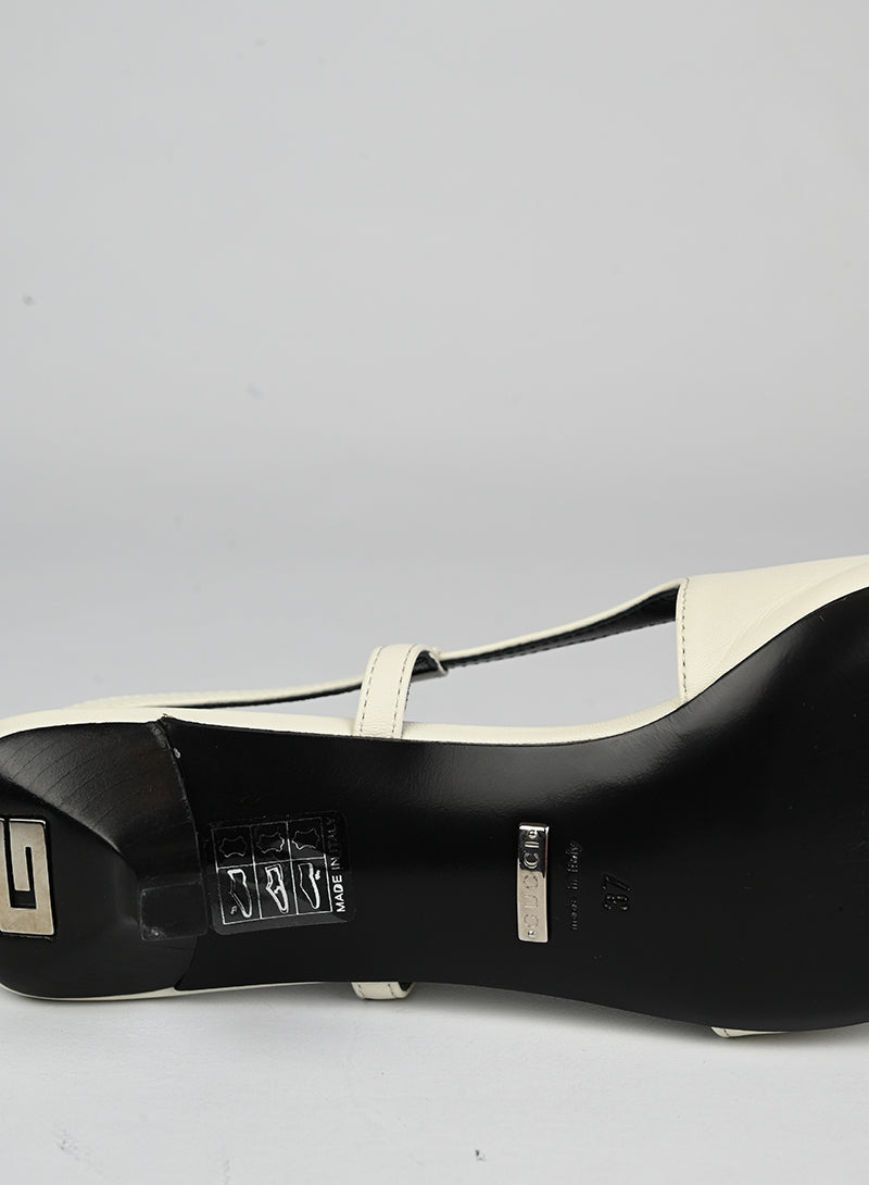 Gucci Slingback in pelle bianche - N. 37