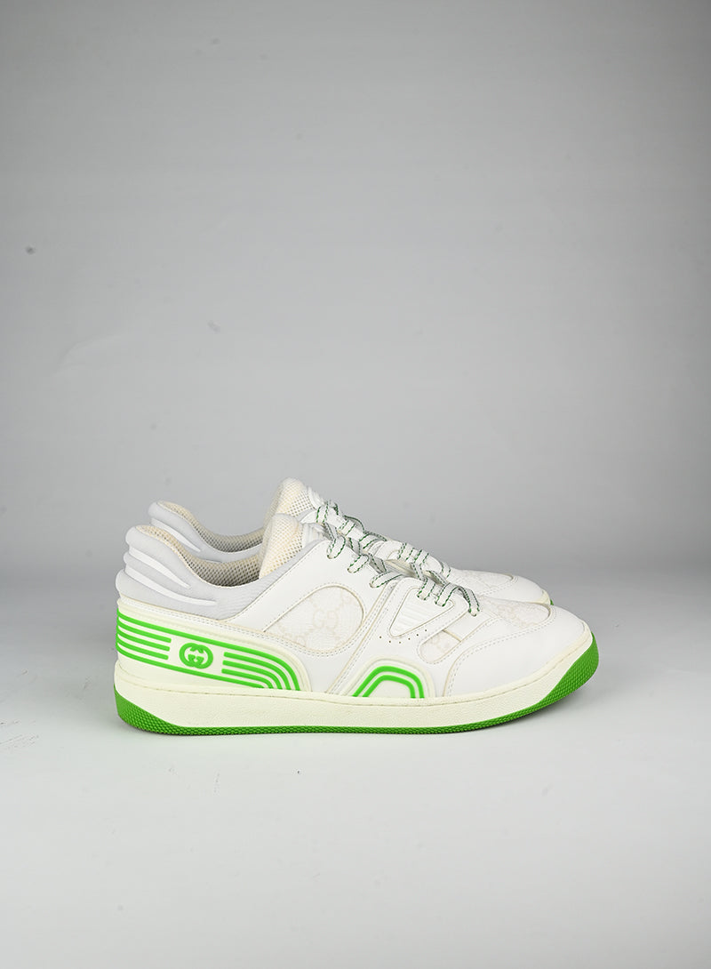 Gucci Sneakers Basket bianche e verdi - N. 40