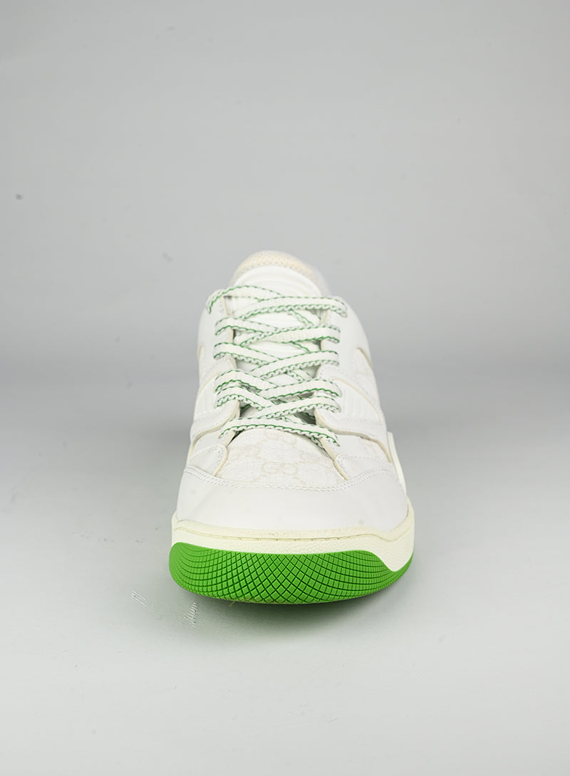 Gucci Sneakers Basket bianche e verdi - N. 40