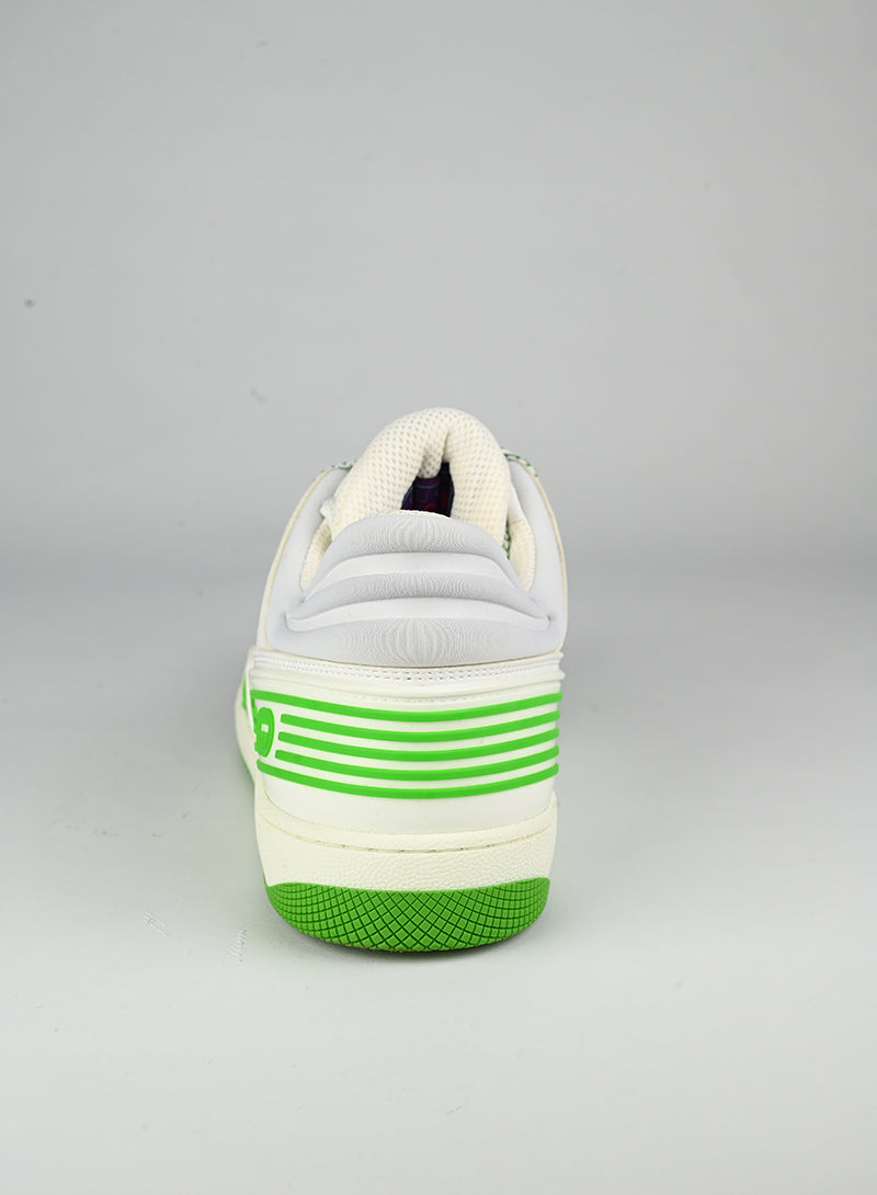 Gucci Sneakers Basket bianche e verdi - N. 40