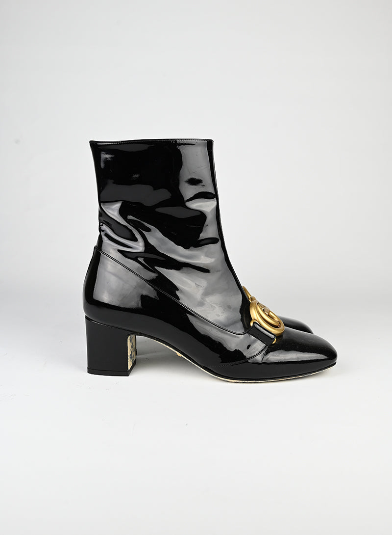 Gucci Stivaletti in vernice neri - N. 38
