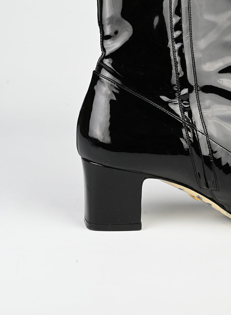 Gucci Stivaletti in vernice neri - N. 38