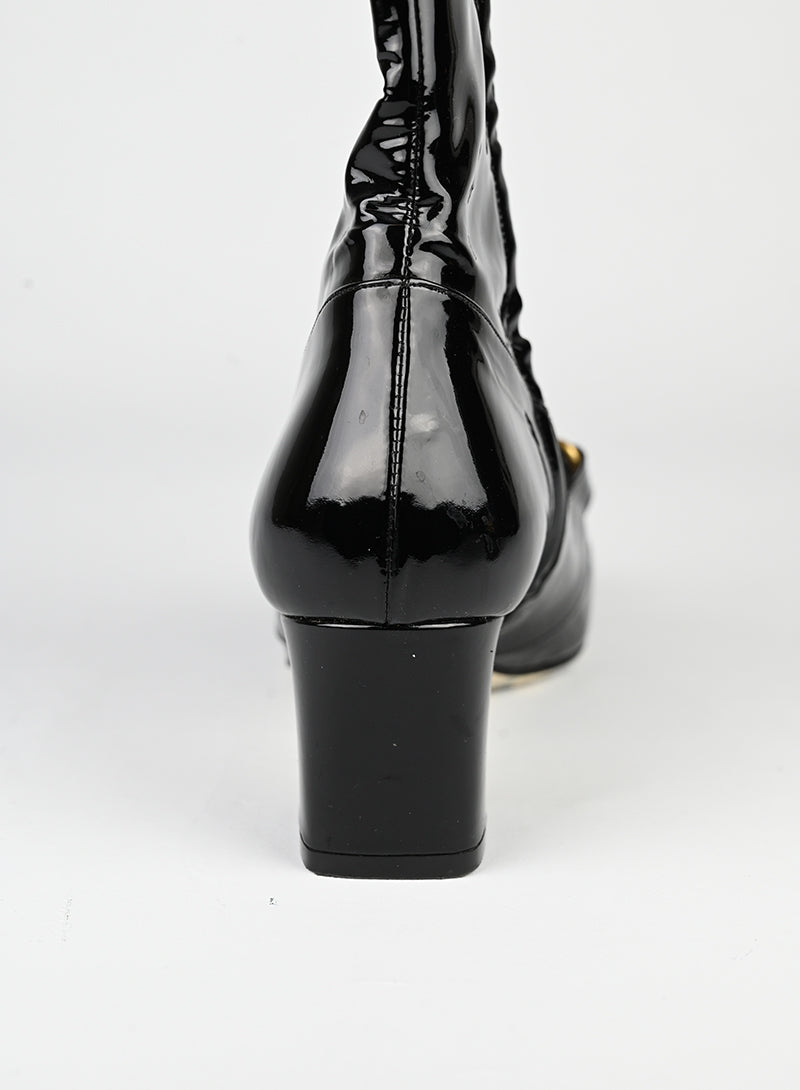 Gucci Stivaletti in vernice neri - N. 38