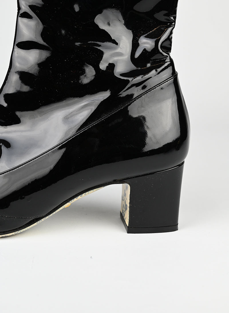 Gucci Stivaletti in vernice neri - N. 38